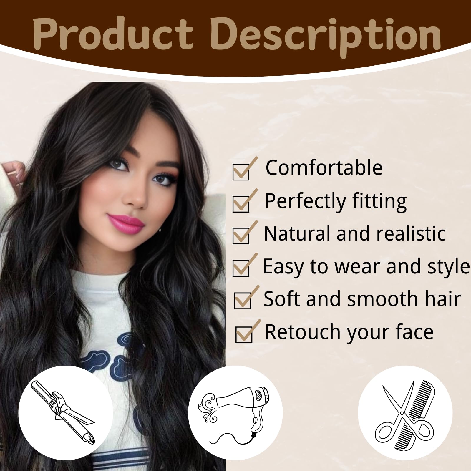 Resmeyer wavy hairline with hand-tied lace for ultra-realistic look.
