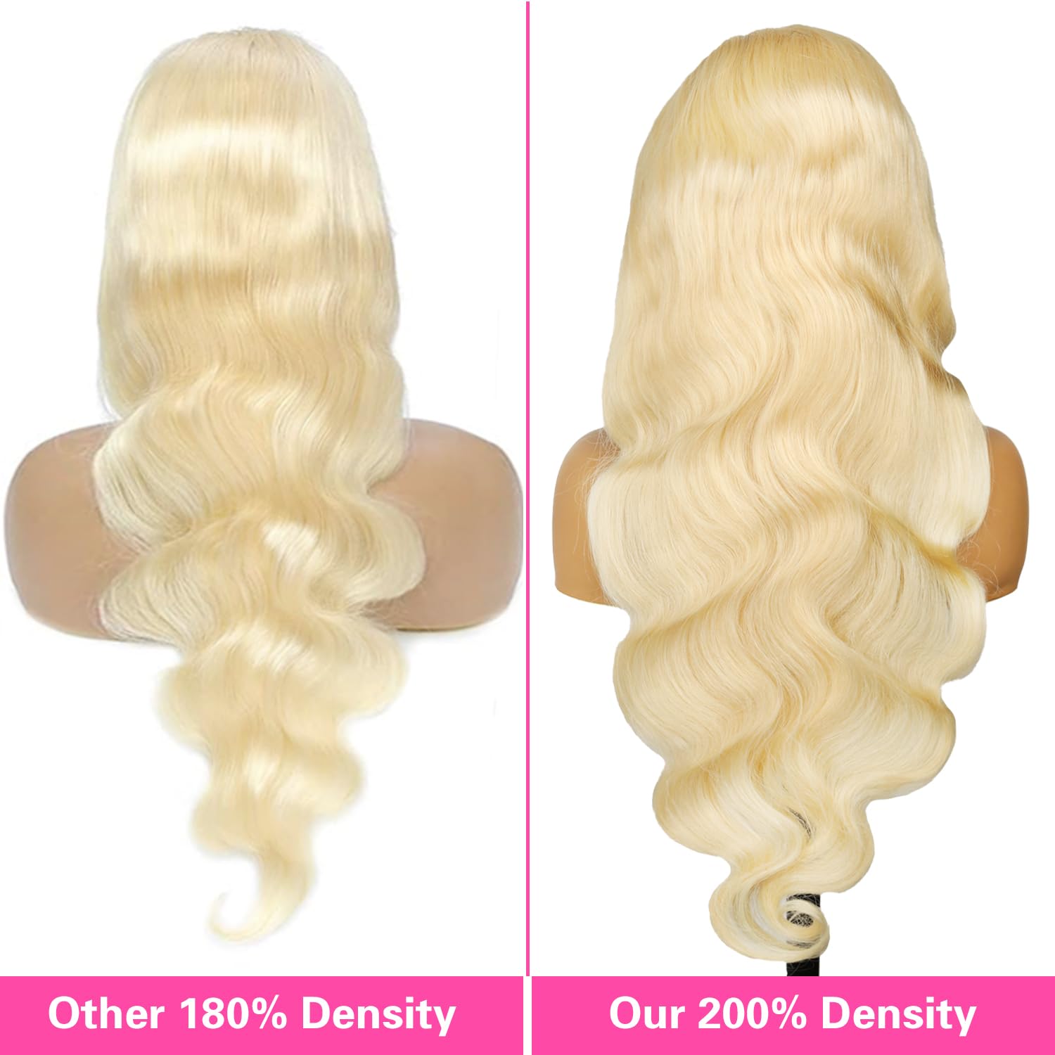 Resore 613 wig full length body wave in blonde for versatile styling.