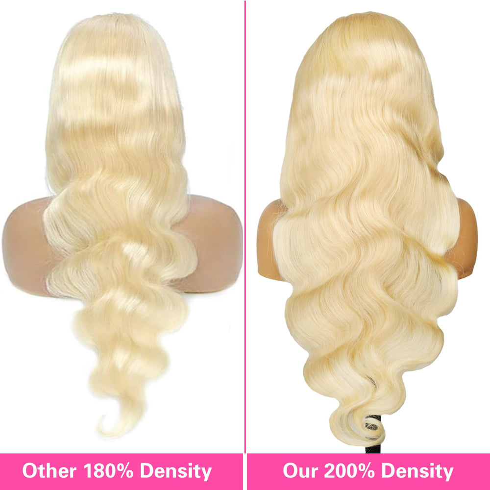 Resore 613 wig full length body wave in blonde for versatile styling.
