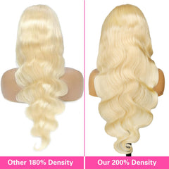 Resore 613 wig full length body wave in blonde for versatile styling.