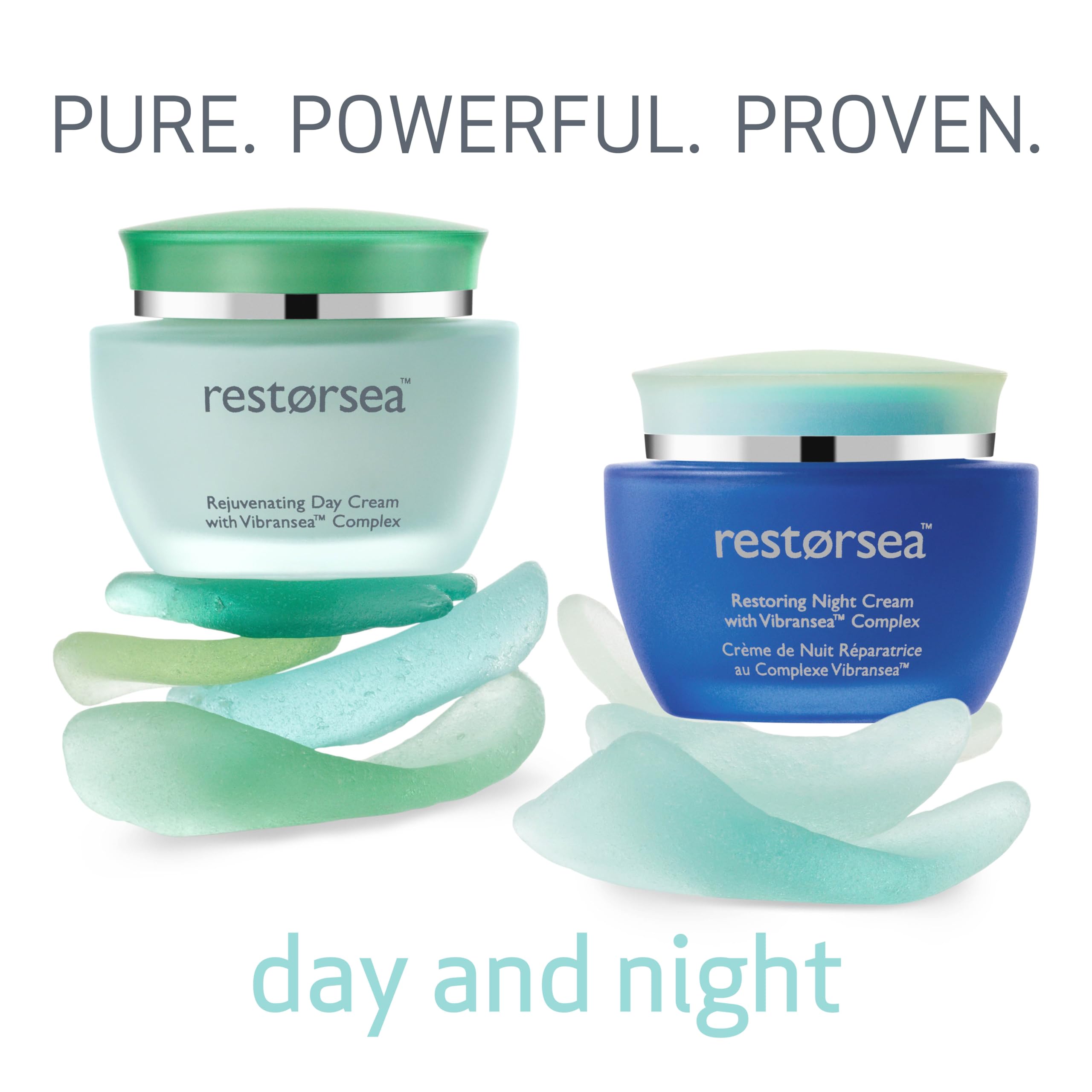 Restorsea Packaging 1.7 oz jar highlights compact, travel-friendly size.