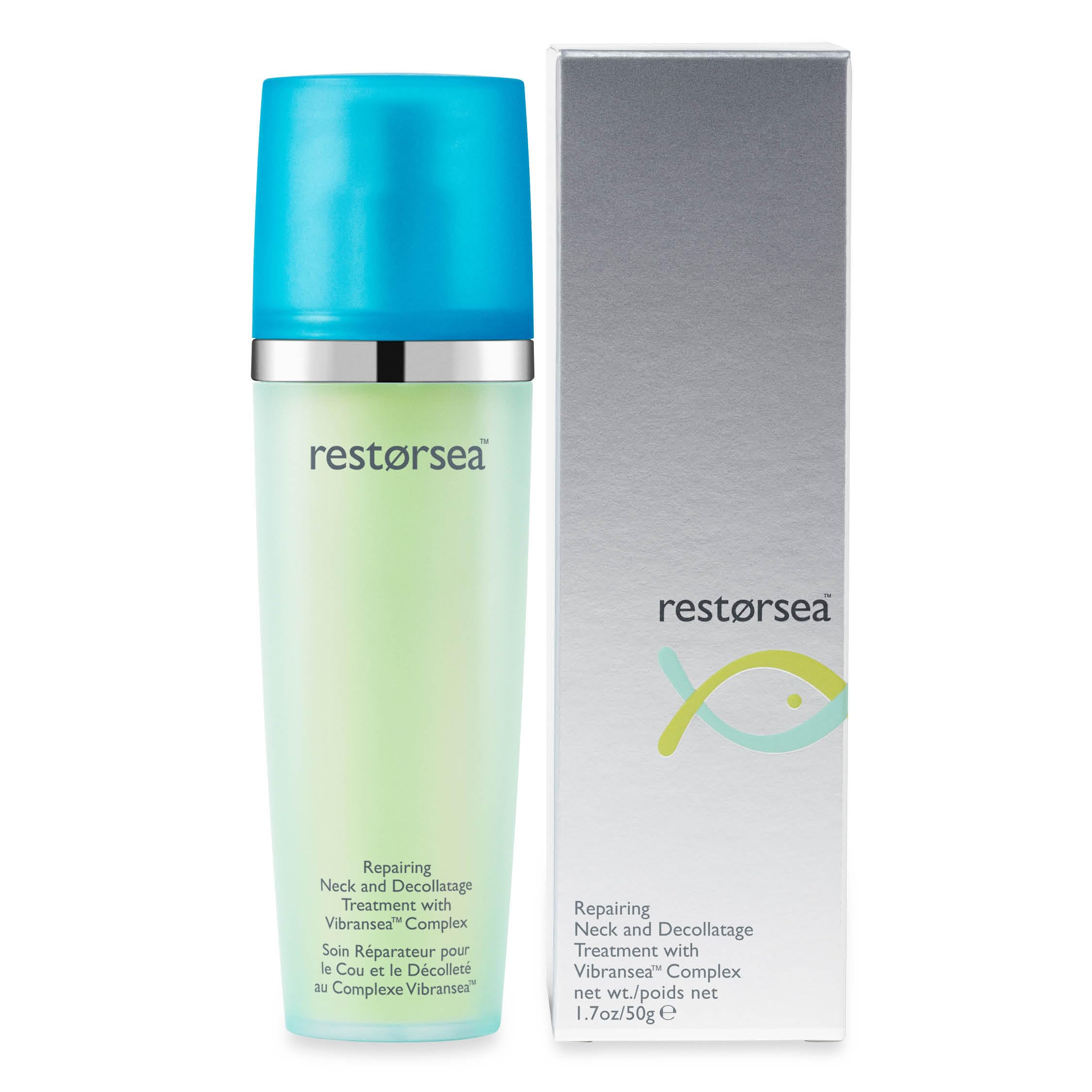 Restorsea neck care may reduce sun damage appearance over time.
