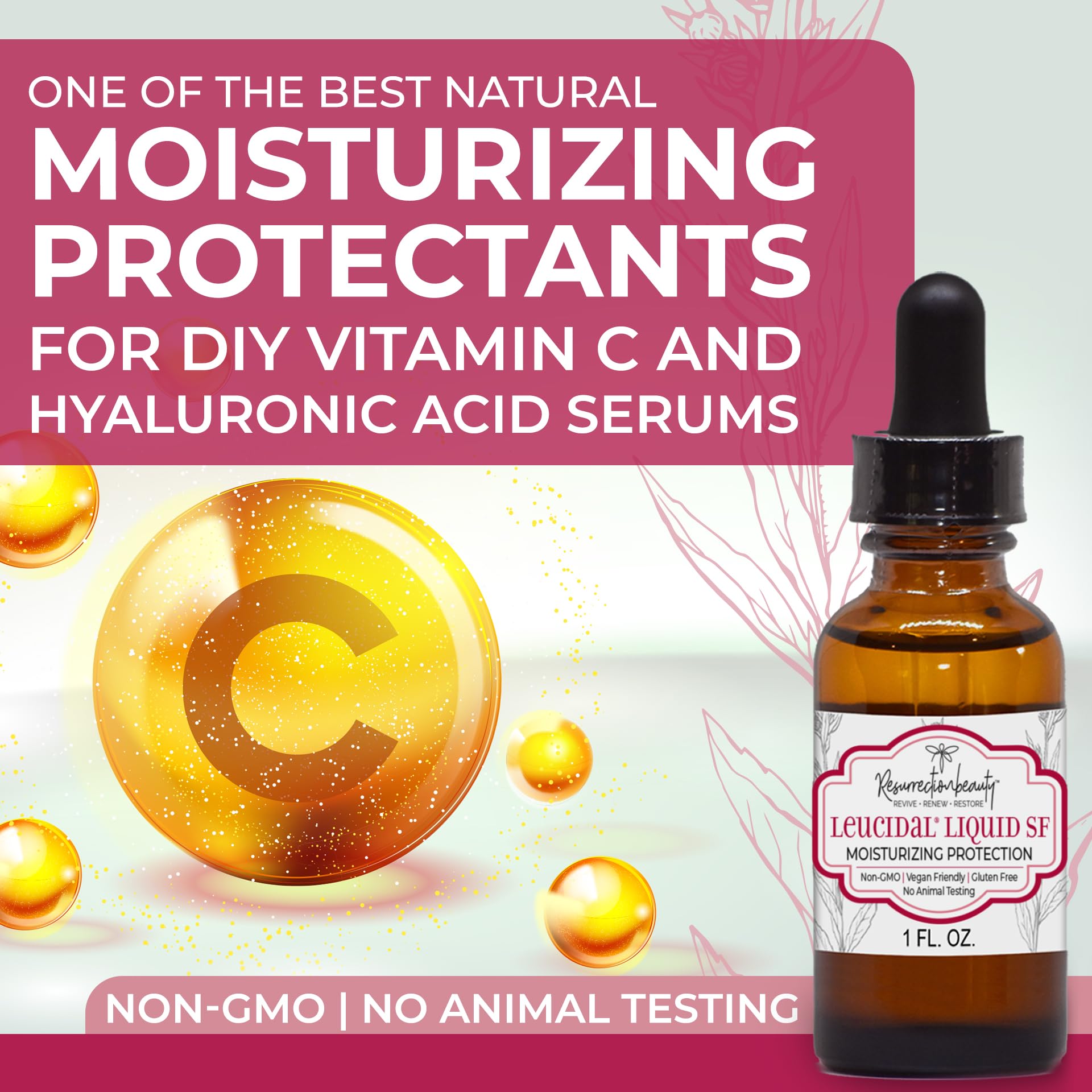 RESURRECTIONbeauty Leucidal Liquid SF DIY-serum mix ready for Vitamin C blends