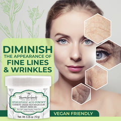 Dissolving RESURRECTIONbeauty HA powder into a smooth gel for serums