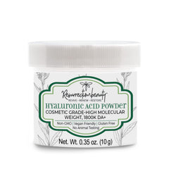RESURRECTIONbeauty Pure Hyaluronic Acid Powder jar for DIY serums and hydration