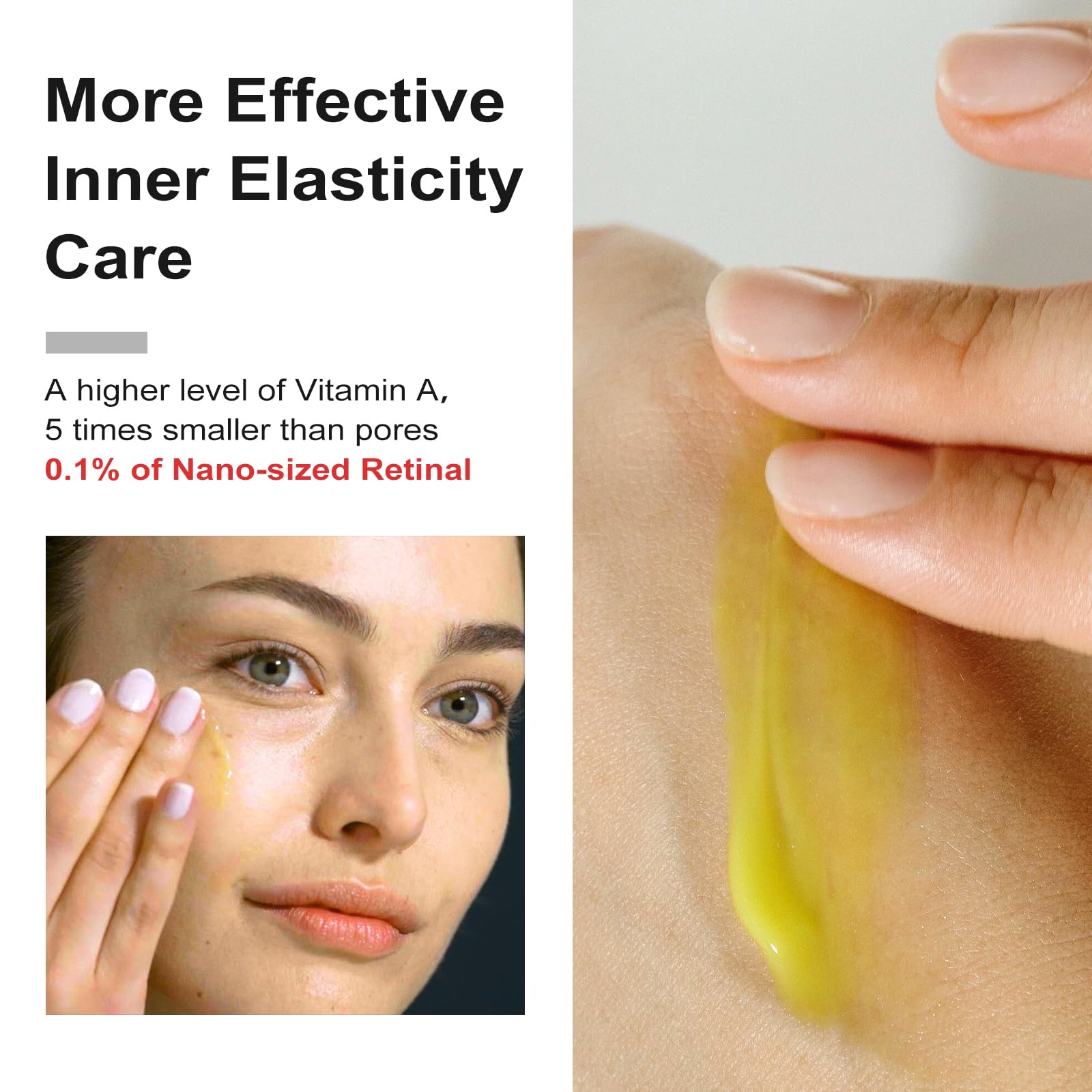 RETINAL SHOT nourishing hydration close-up showcasing deep skin moisture.