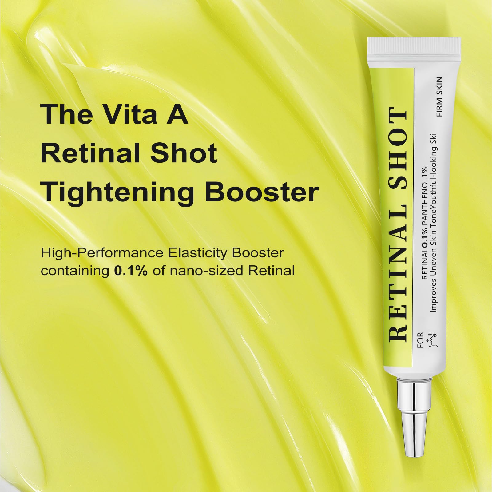 RETINAL SHOT serum texture close-up highlighting smooth application.