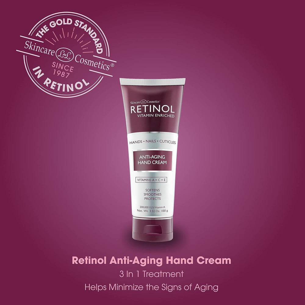 Retinol Hand Cream being applied on hands for instant moisture absorption.