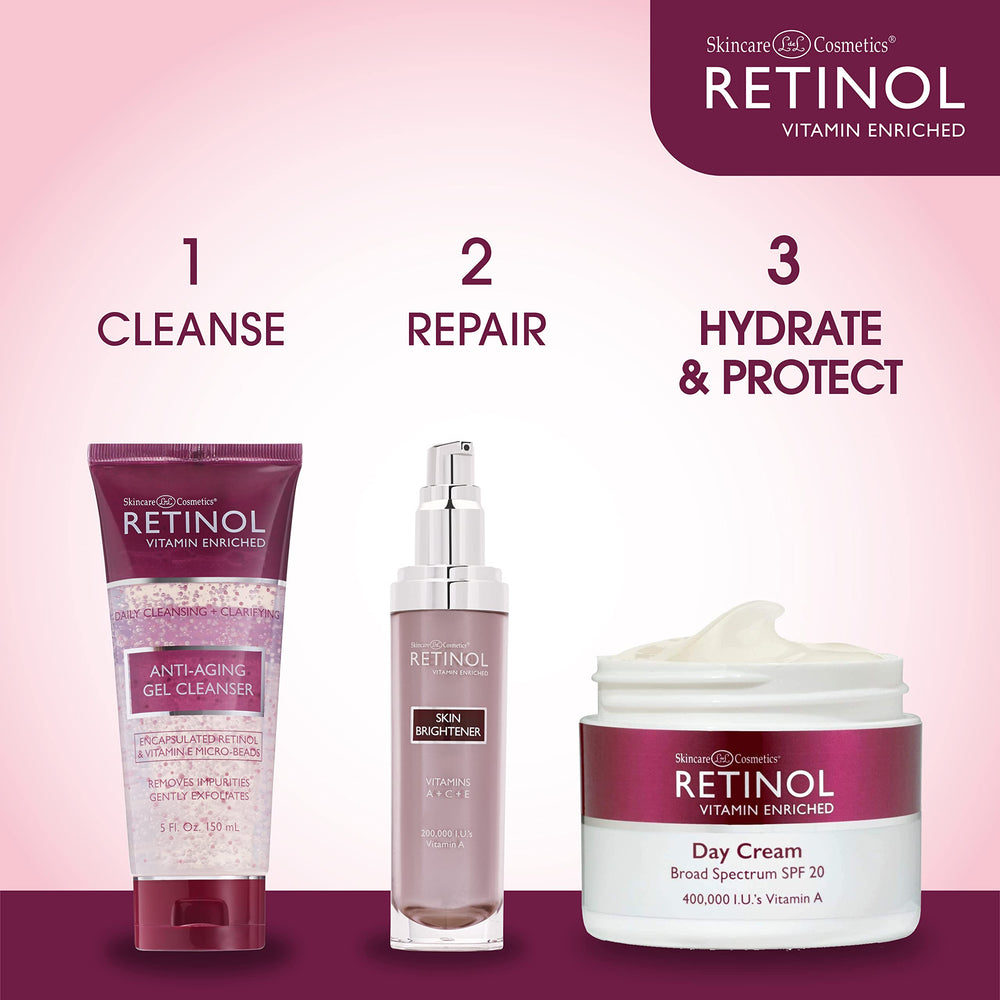 Retinol LIVAURA Day Cream displayed with a light skincare setup for daily routine.