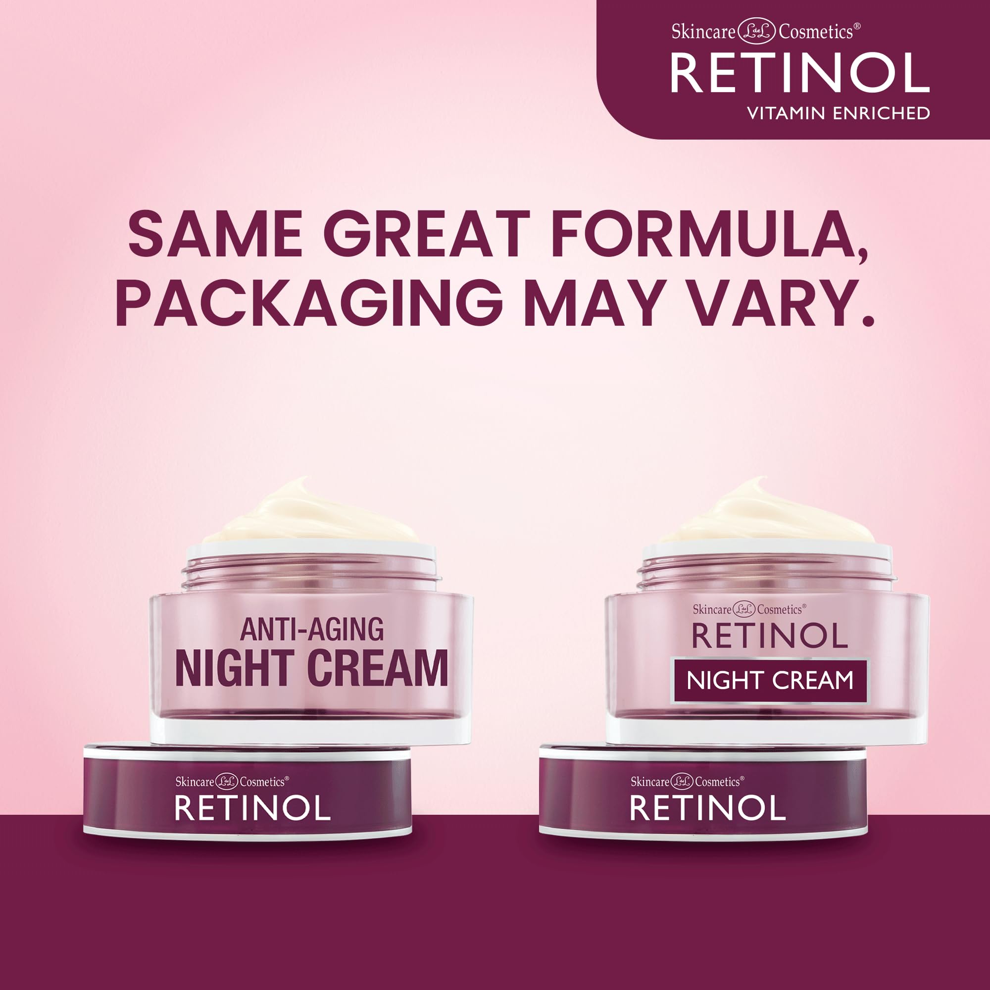 LIVAURA Retinol Night Cream jar shows rich texture for overnight hydration