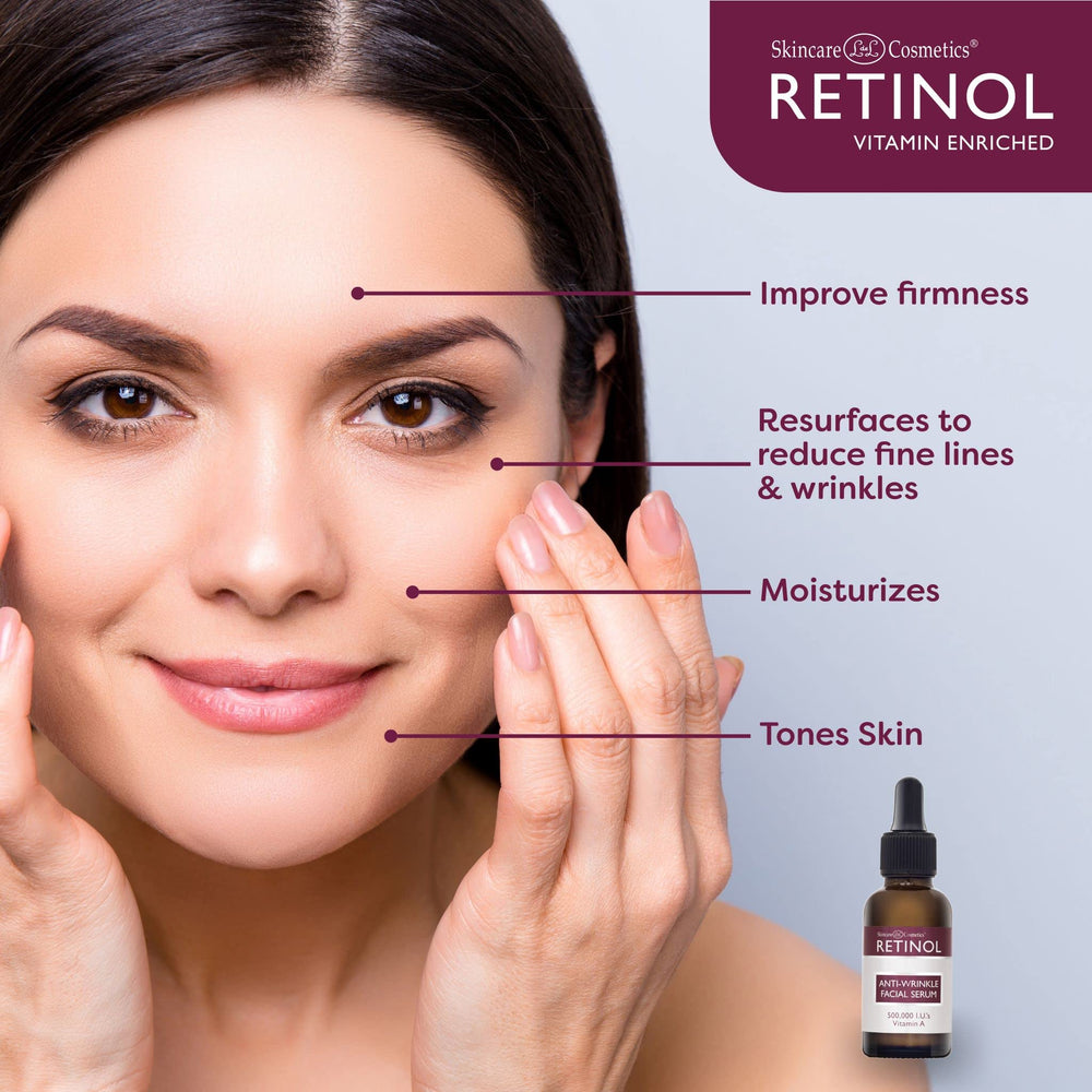 LIVAURA Retinol serum texture close-up reveals rich formula improving elasticity.