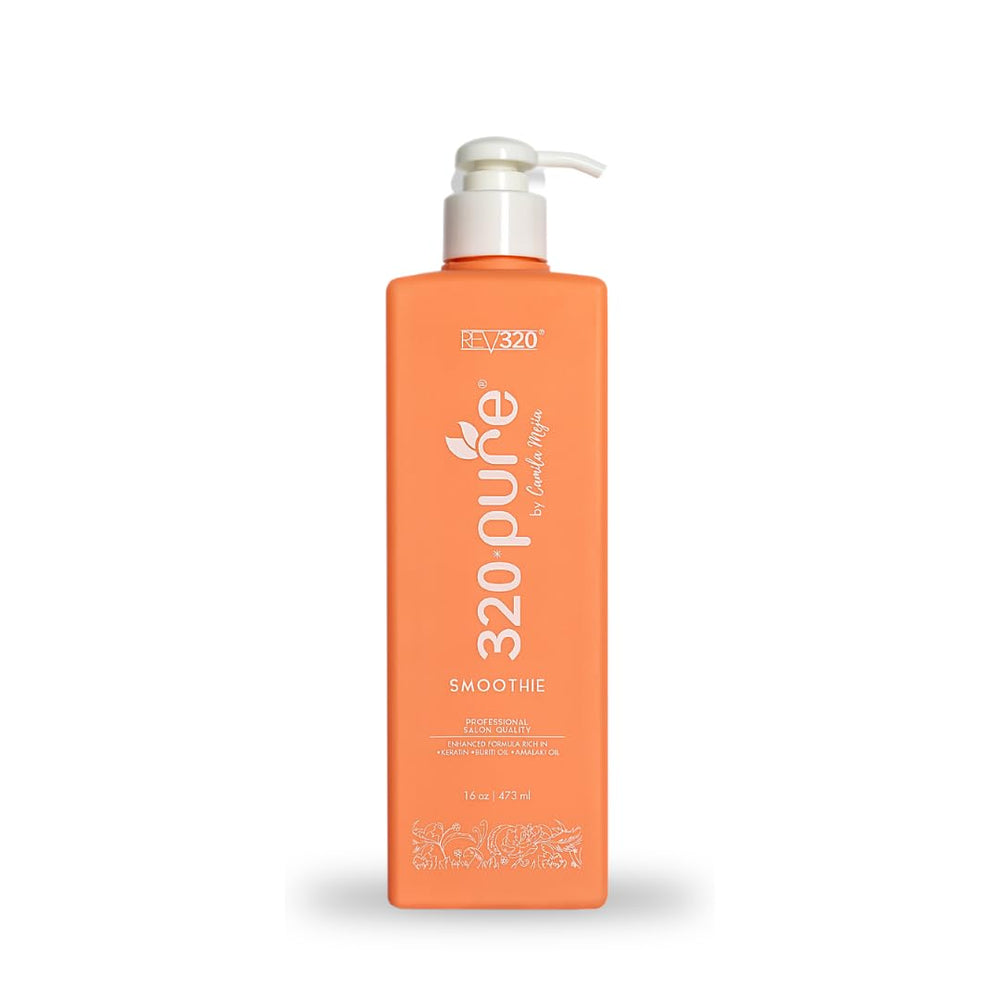 Rev320 320Pure Smoothie bottle with pump for mess-free daily application.
