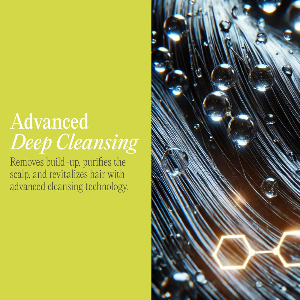 Rev320 Clarifying Deep Shampoo argan oil-rich blend adds lightweight moisture