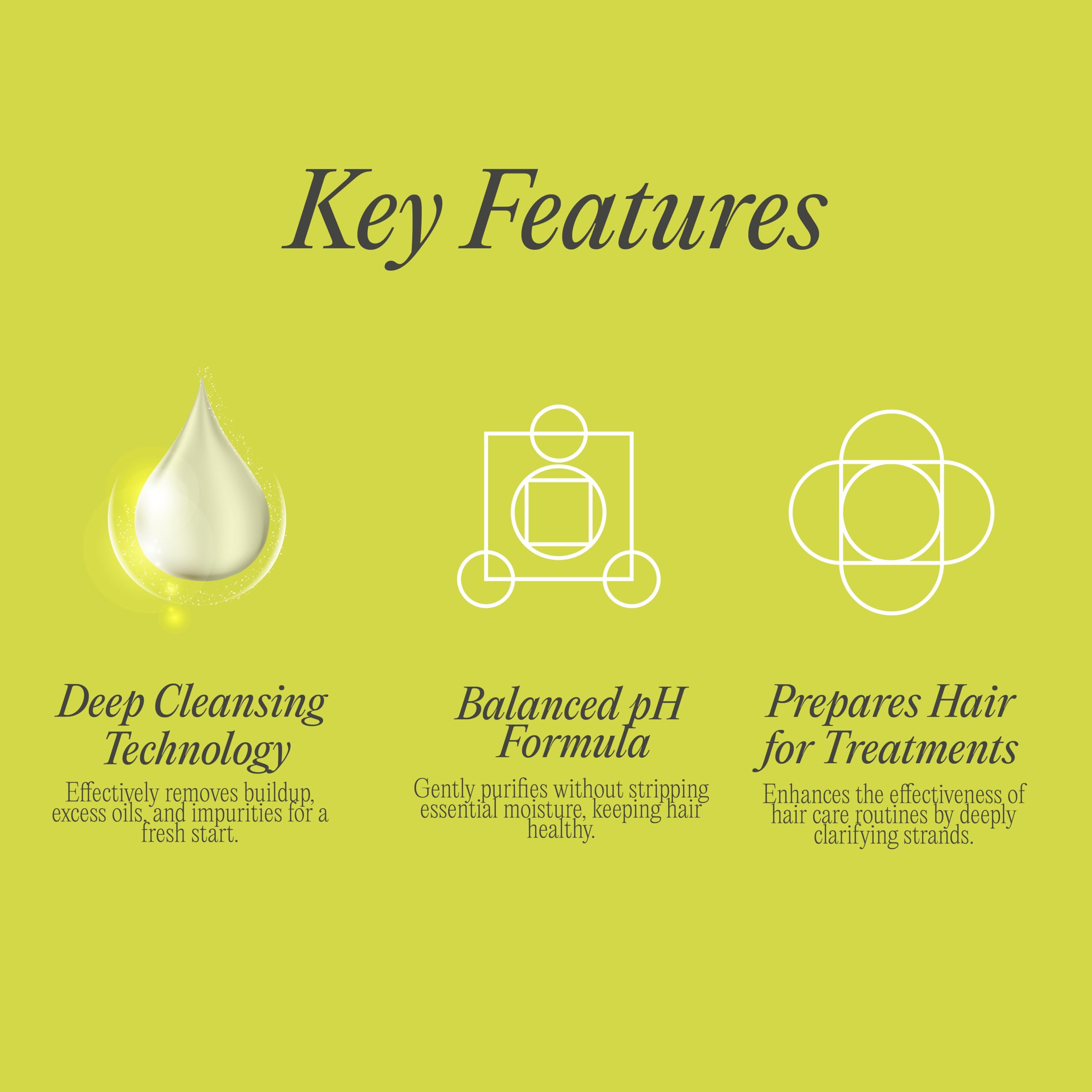 Rev320 Clarifying Deep Shampoo color-treated-friendly formula helps preserve color vibrancy