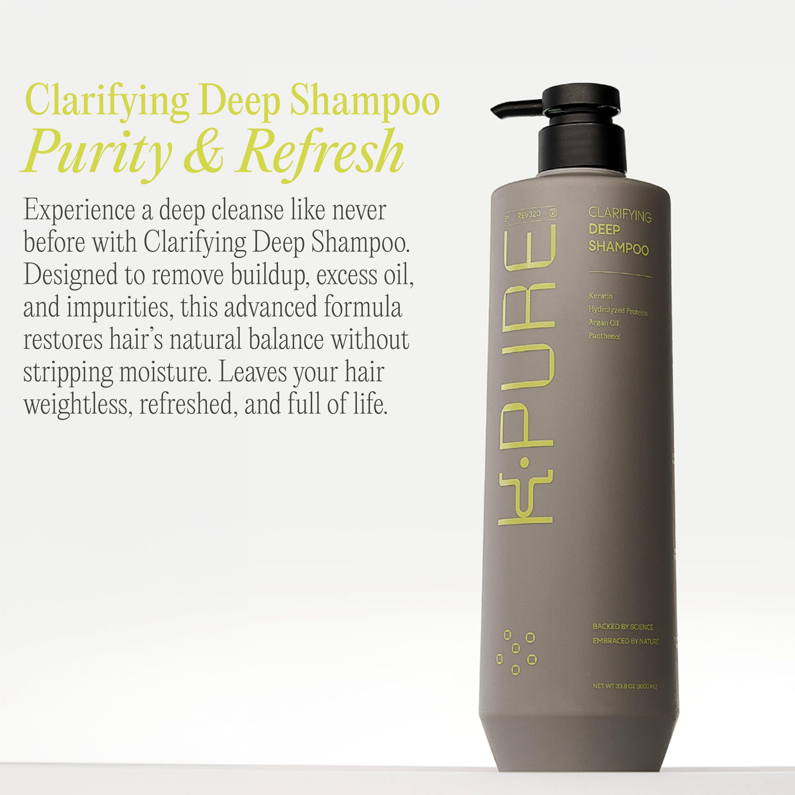 Rev320 Keratin-treatment collection display pairs with other products for enhanced results