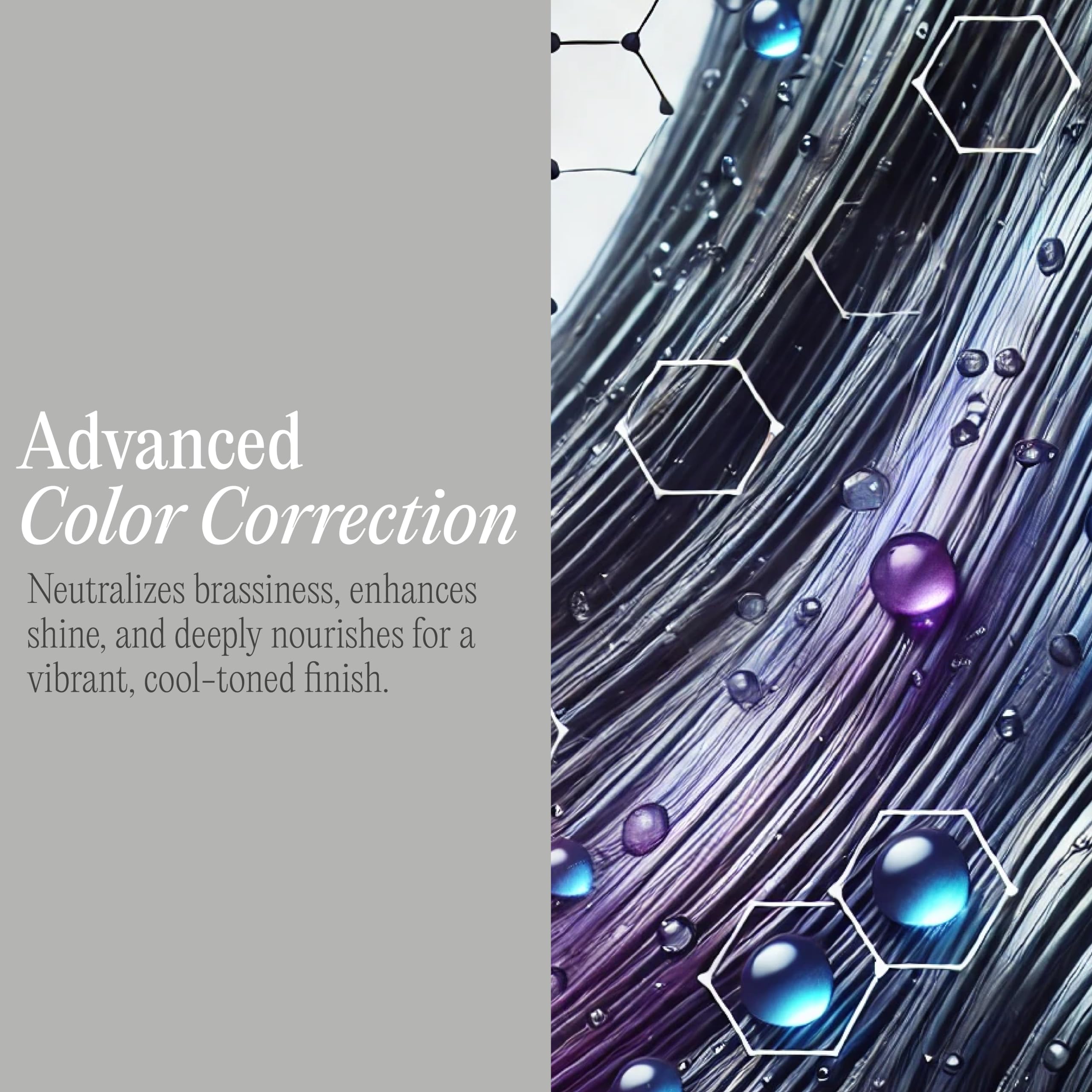 Rev320 Purple Rain bottle close-up with keratin and argan oil