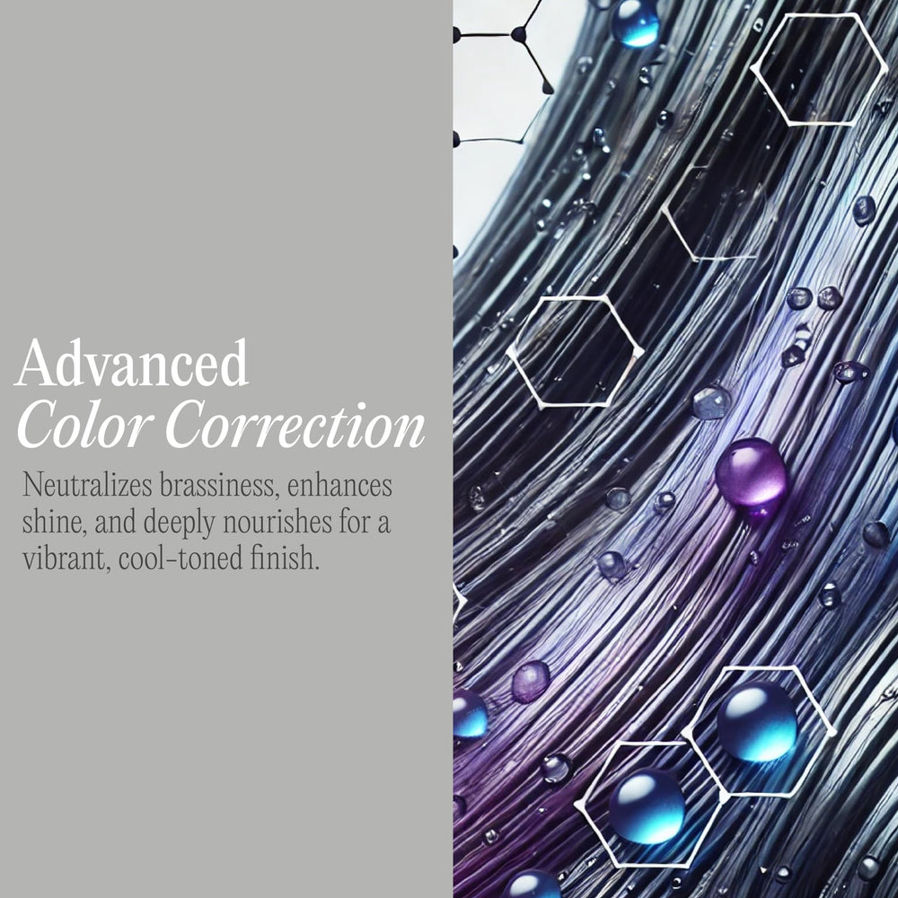 Rev320 Purple Rain bottle close-up with keratin and argan oil