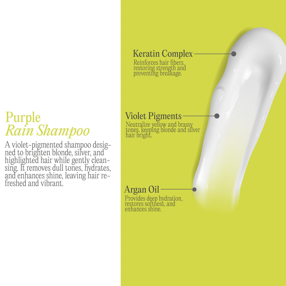 Rev320 Purple Rain shampoo suits blonde and silver hues