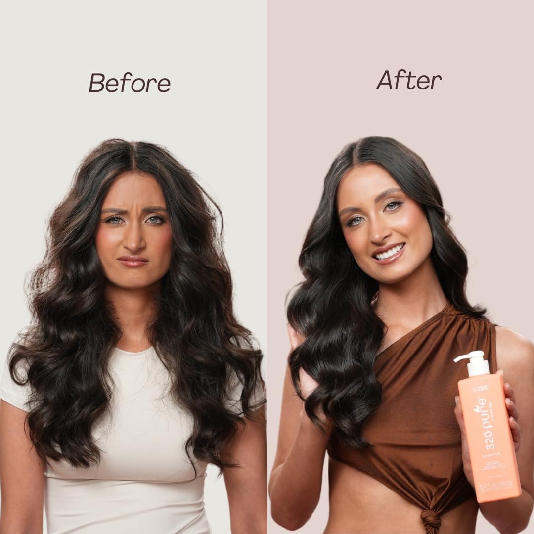 Rev320 Ingredient panel emphasizing sulfate-free formula and color-safe care.