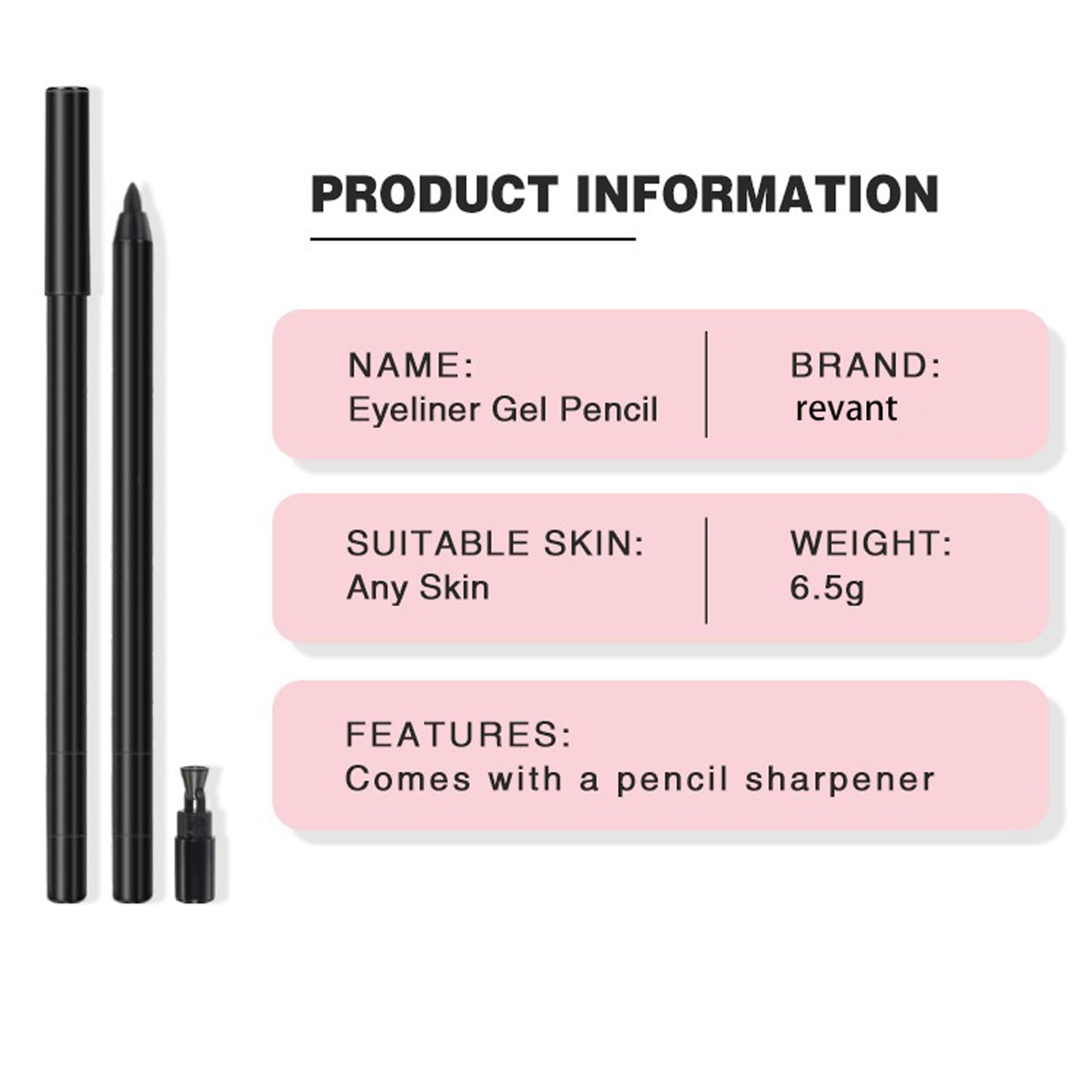 Revant Beauty Gel Eyeliner glide applies smoothly without tugging.