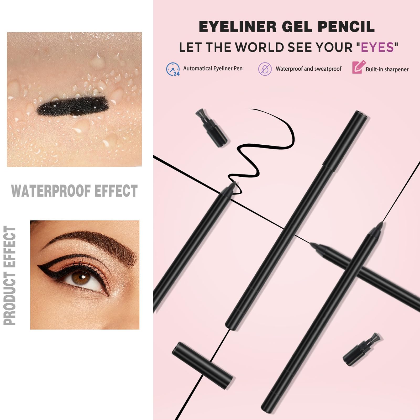 Revant Beauty Gel Eyeliner brown pigment offers soft, natural definition.