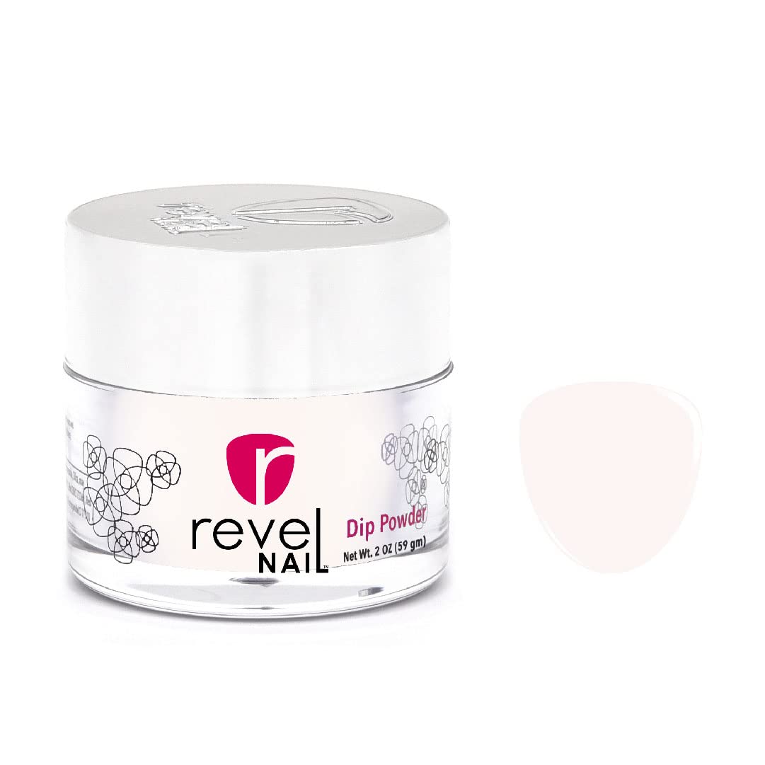 Revel Nail Clear Build Powder bottle pour with premium finish and long-lasting shine.