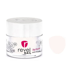 Revel Nail Clear Build Powder bottle pour with premium finish and long-lasting shine.