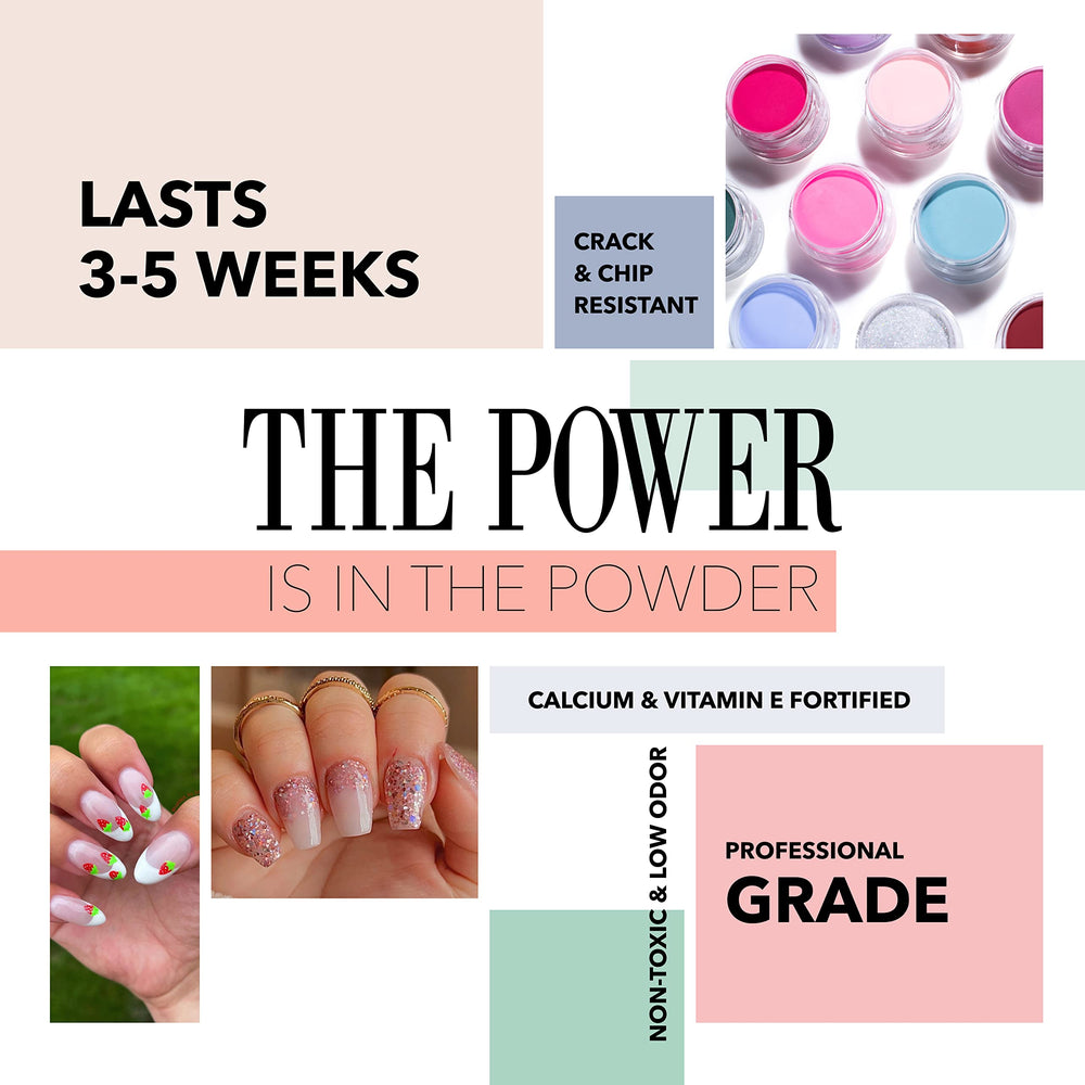 Revel Nail Dip Powder long-wear color resists chipping.