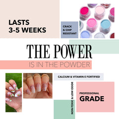 Revel Nail Dip Powder long-wear color resists chipping.