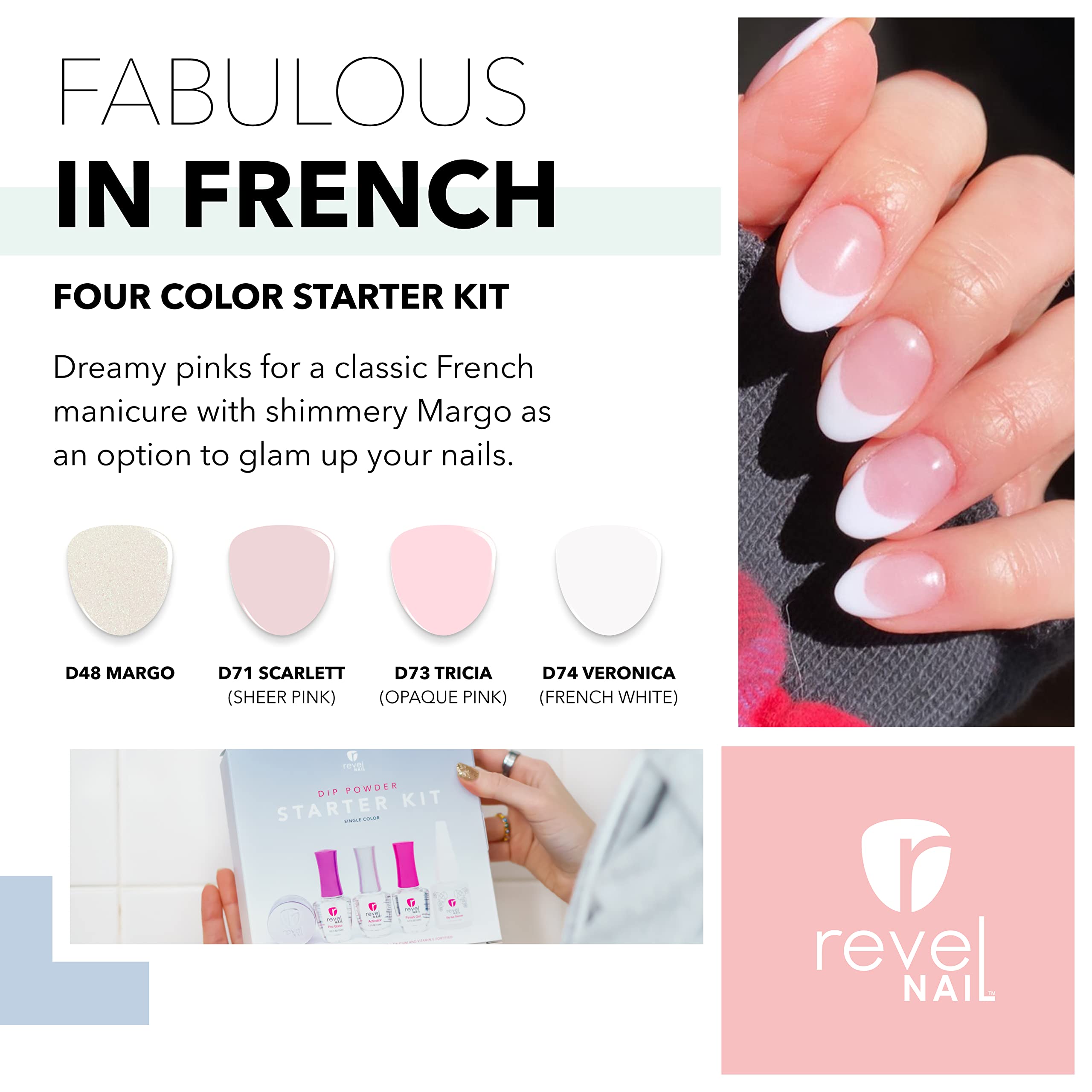 Revel Nail Dip Powder Starter Kit activator for durable color