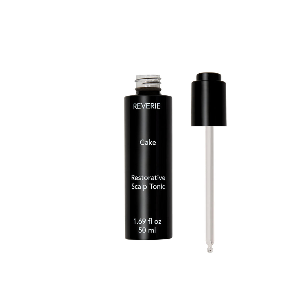 REVERIE Cake Restorative Scalp Tonic color-safe formula protects treated hair