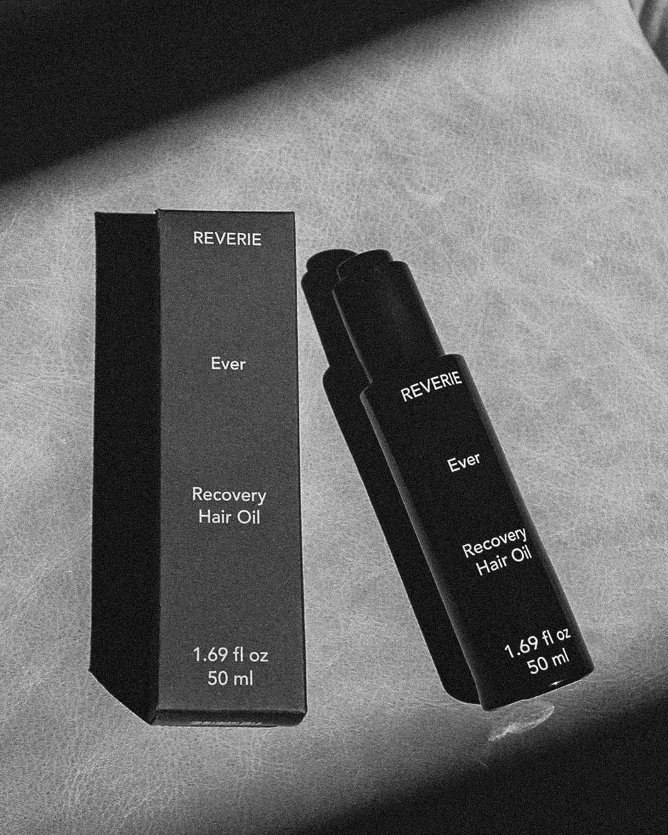 REVERIE Ever Recovery Oil packaging emphasizes clean, sulfate-free formula for gentle care