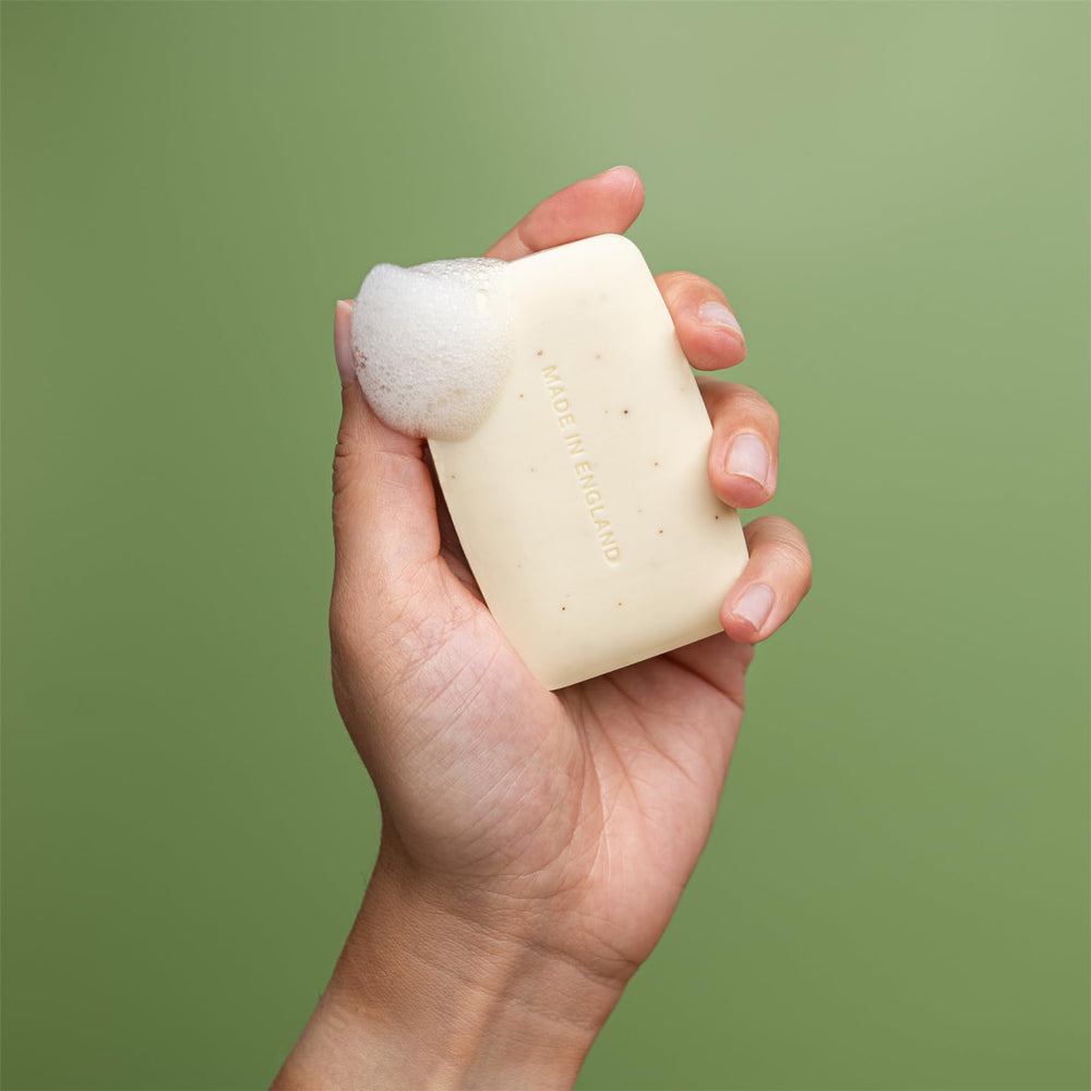 REVITALE Vitamin E nourishment close-up hints at hydrated, soft skin after cleansing.