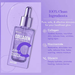 RevitaLux serum droplet close-up highlights hydrating, plumping action.