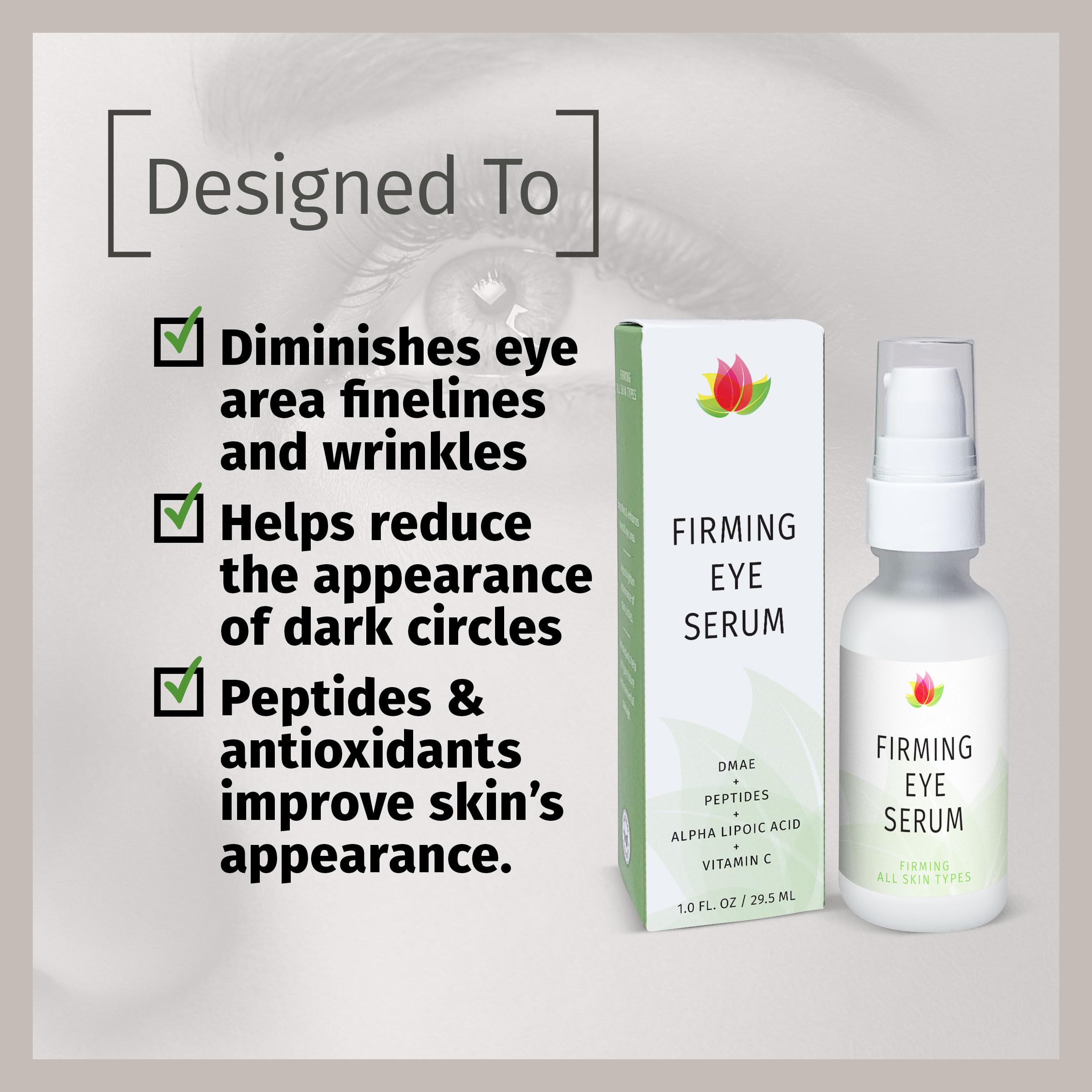 Alpha Lipoic Acid visual hint signaling antioxidant protection for skin.
