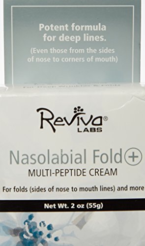 Reviva Labs Anti-Wrinkle Cream Peptides label close-up highlighting ingredients.