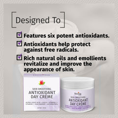 Reviva Labs Antioxidant Complex ingredients illustration featuring key actives