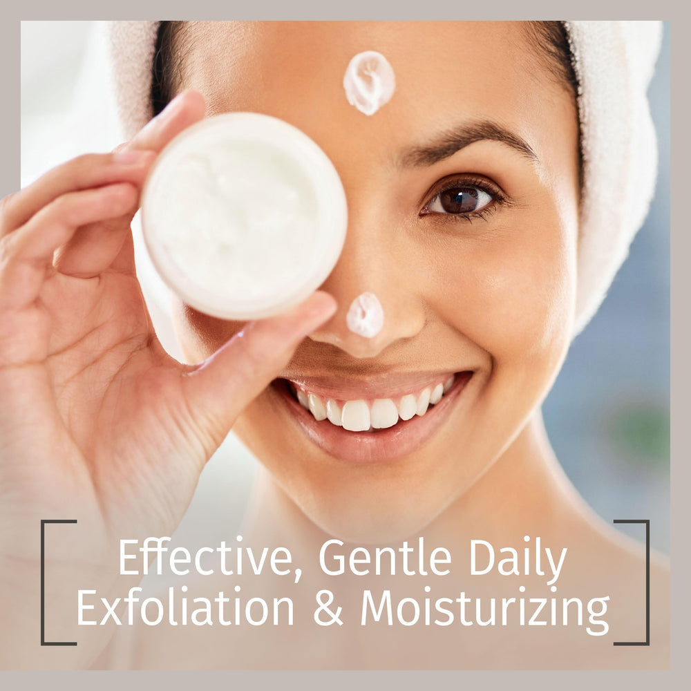 Closeup of Reviva Labs Creme jar highlighting gentle formula.