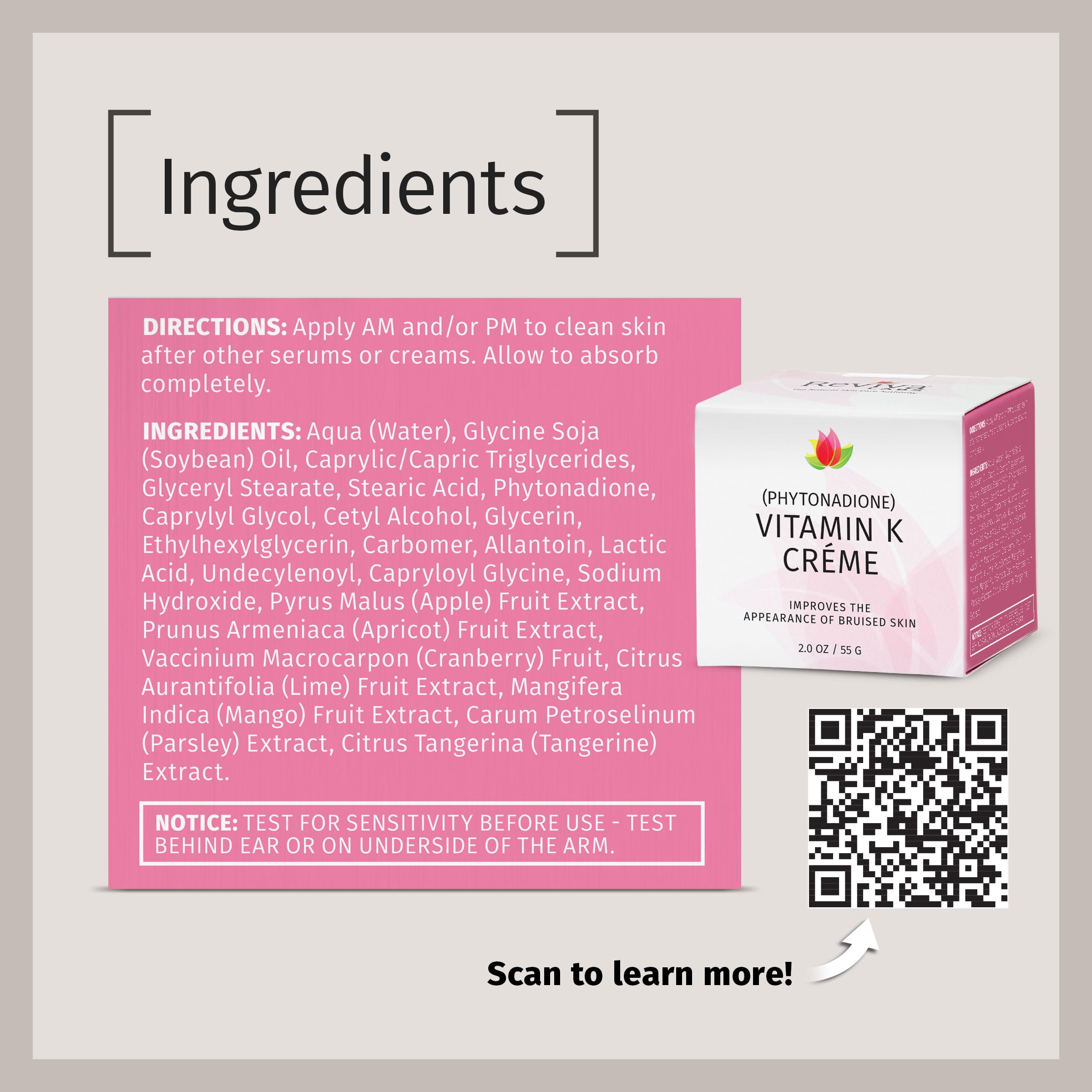 Reviva Labs Creme being spread on skin shows texture and absorption.