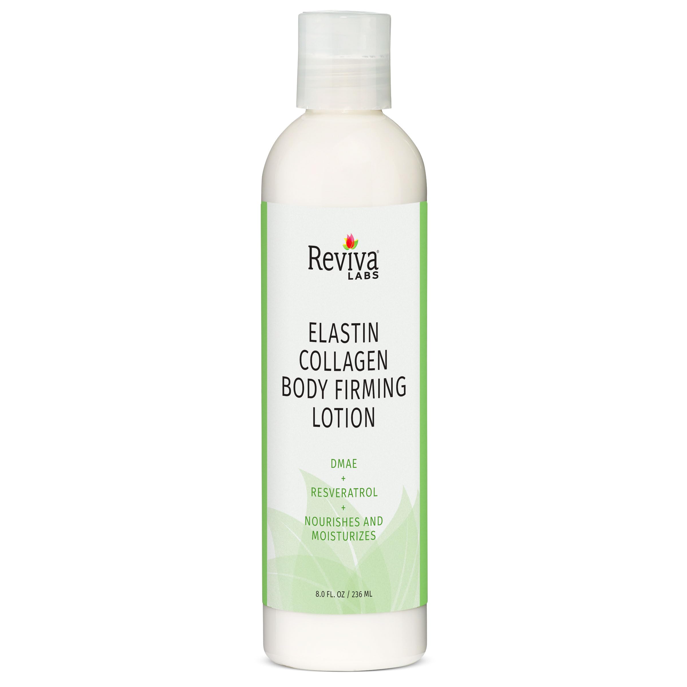 Reviva Labs Elastin & Collagen Lotion bottle ready for daily firming hydration.
