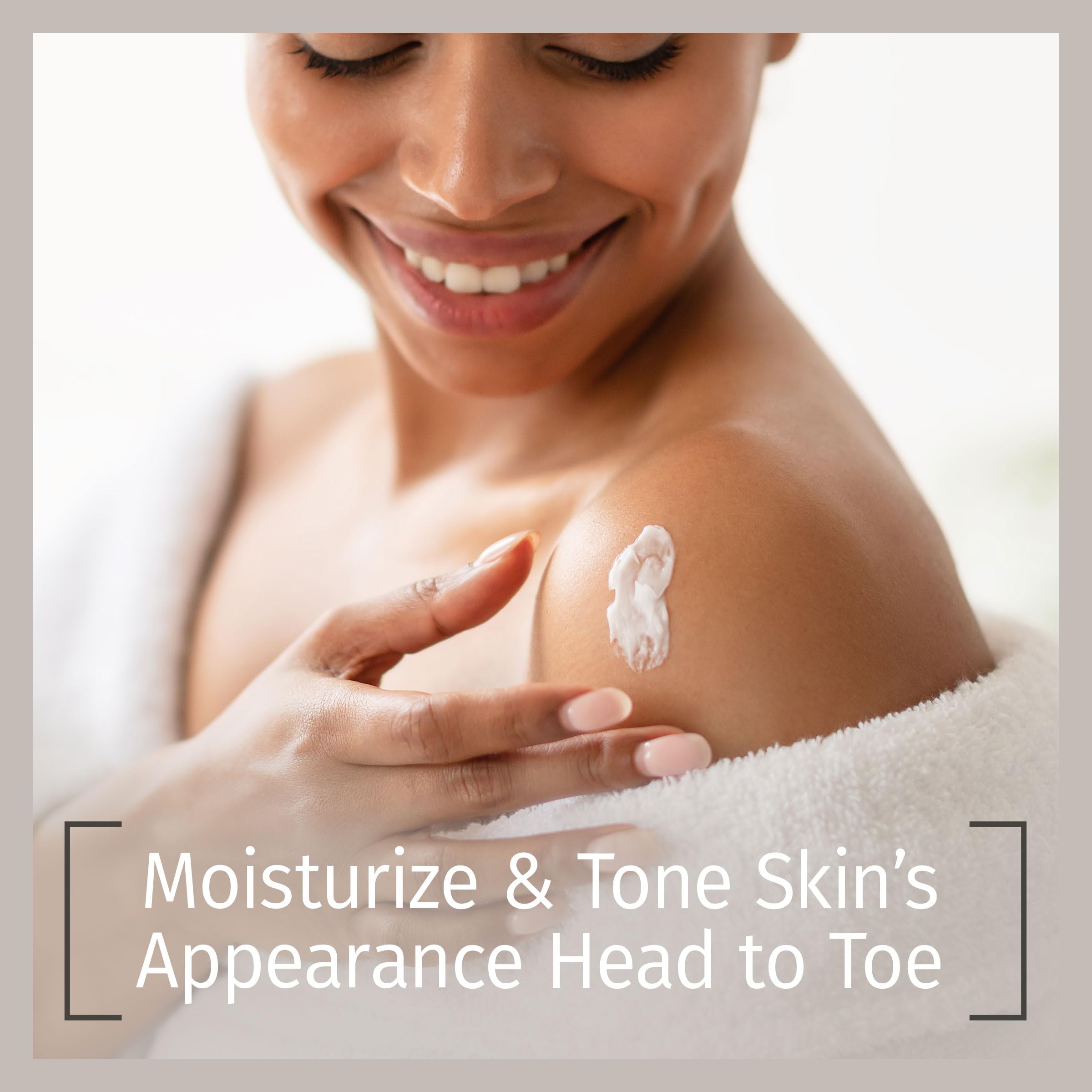Reviva Labs Elastin & Collagen Lotion pump shown for easy, even application.