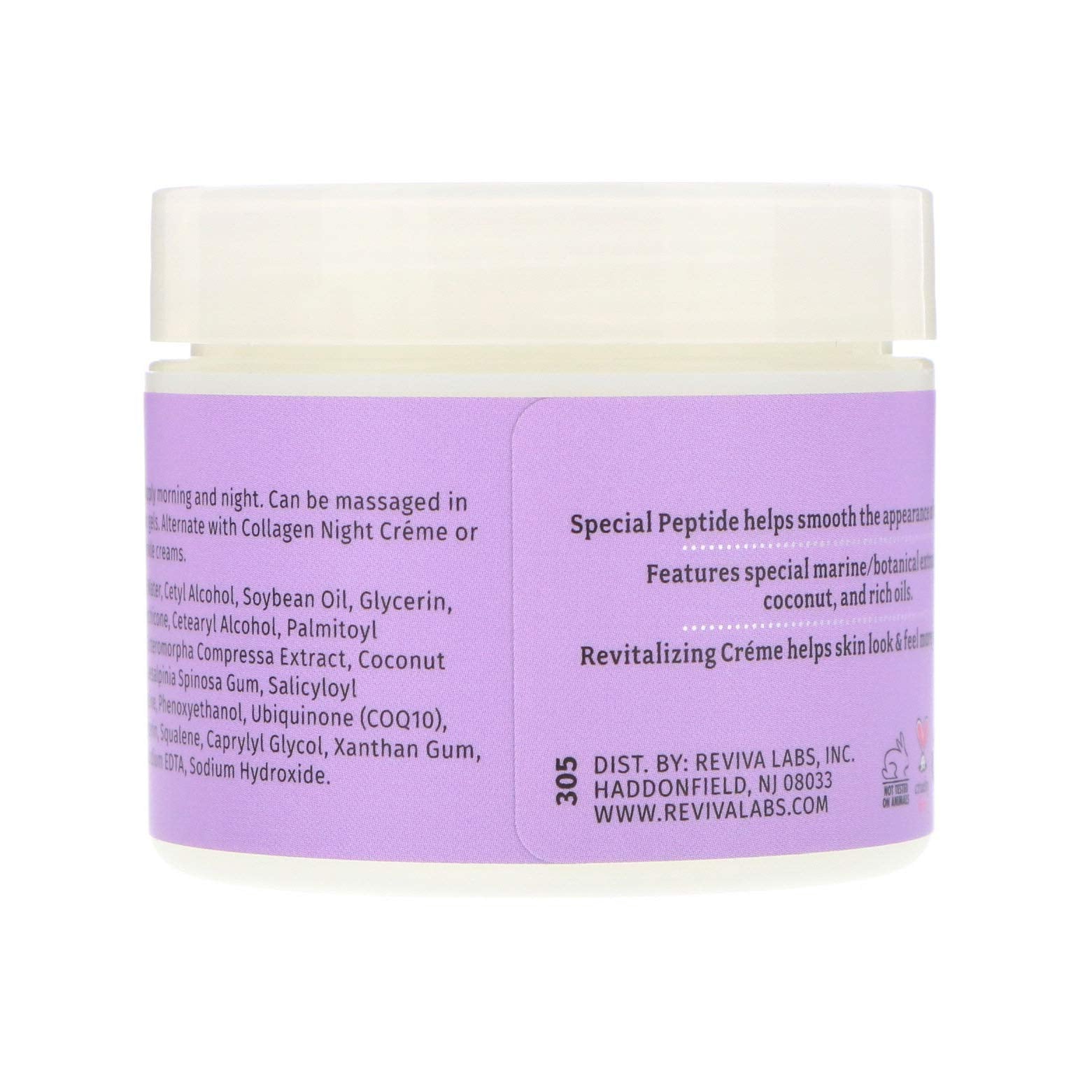 Elastin + DMAE Night Creme on a clean surface with soft morning glow.