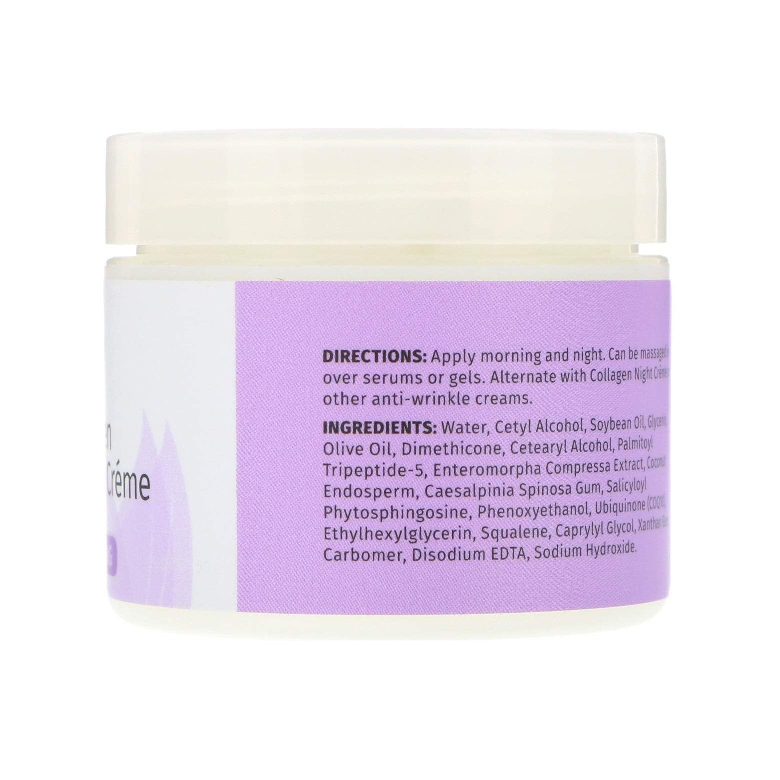 Fingertip scoop applying Elastin + DMAE Night Creme under dim bathroom light.