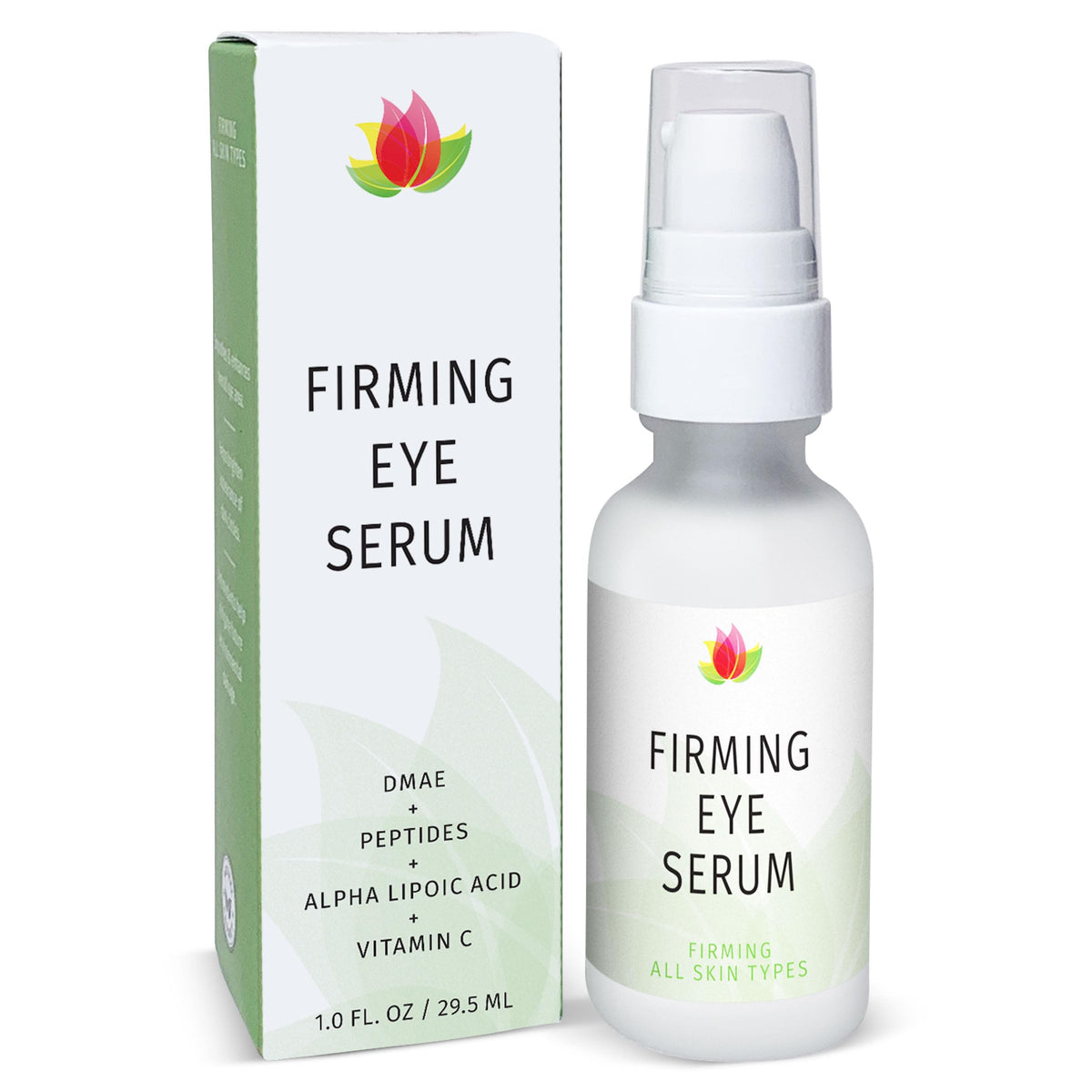 Reviva Labs firming eye serum bottle for smoother eye contours.