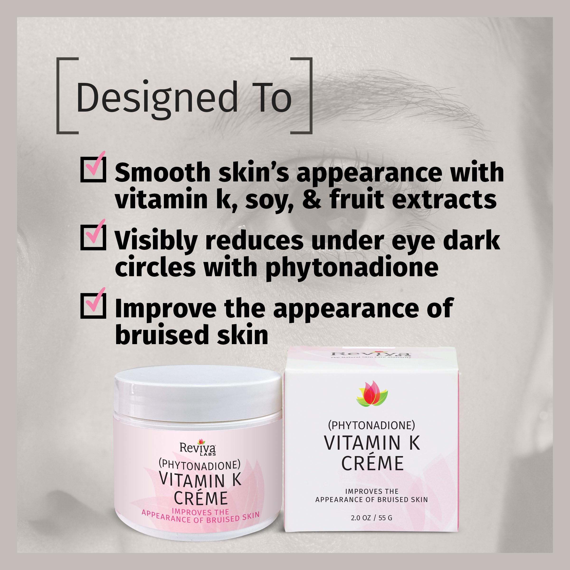 Reviva Labs fruit extract blend including apple, apricot, mango supports hydration.