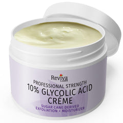 Texture swirl of Reviva Labs Glycolic Acid Creme showing mild exfoliation.