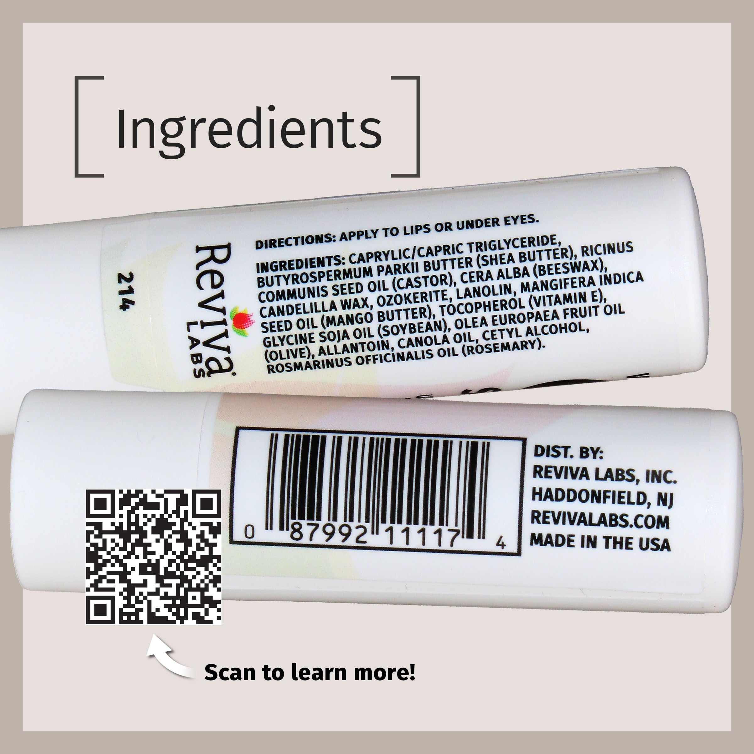 Reviva Labs Vitamin E Stick delivers a lightweight, non-greasy hydration without shine