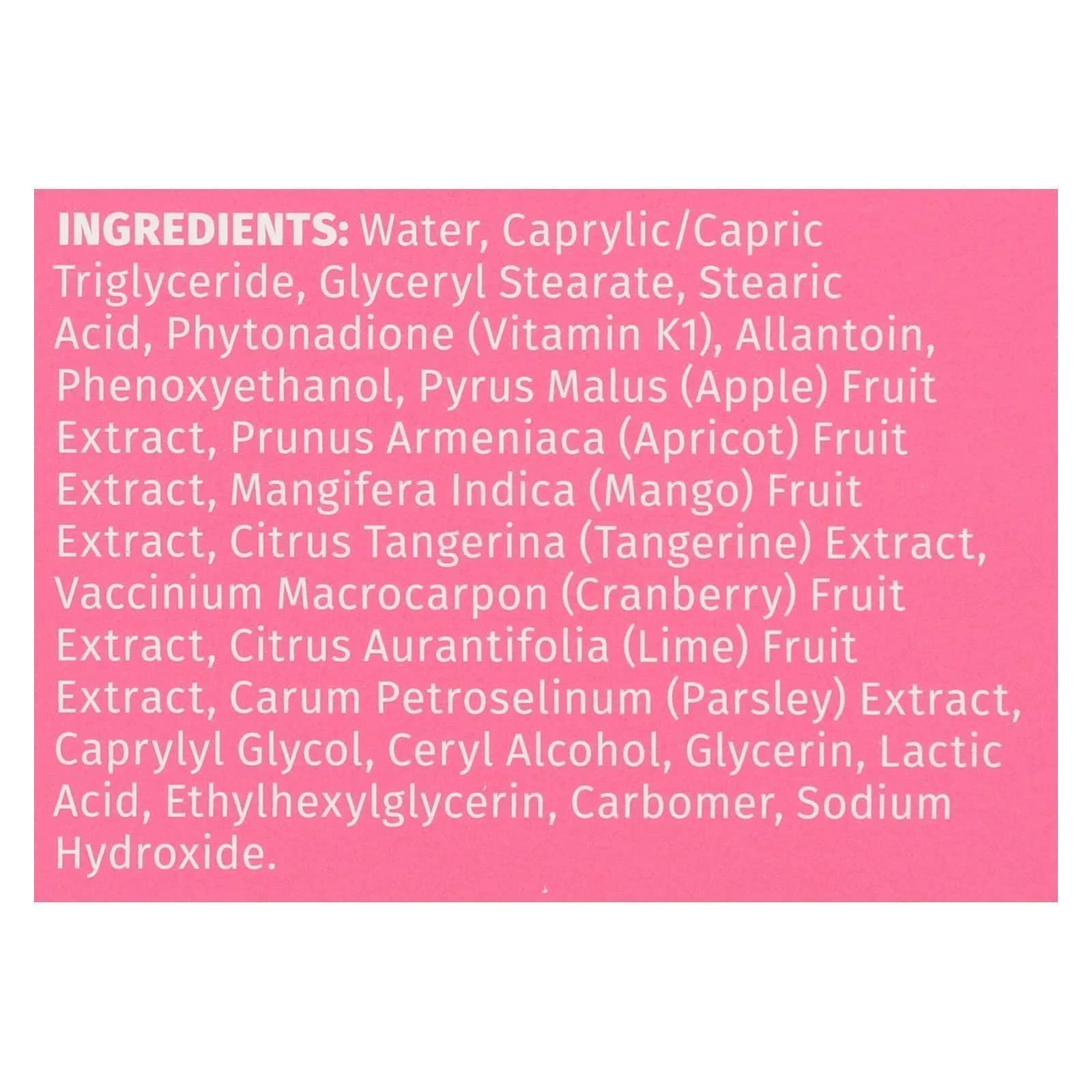 Packaging for Reviva Labs Vitamin K Cream, suitable for day and night use.
