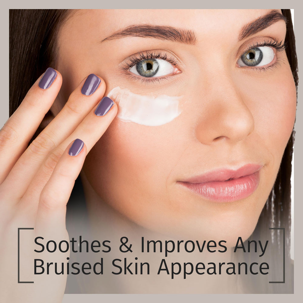 Reviva Labs Vitamin K Creme under-eye area may brighten dark spots.