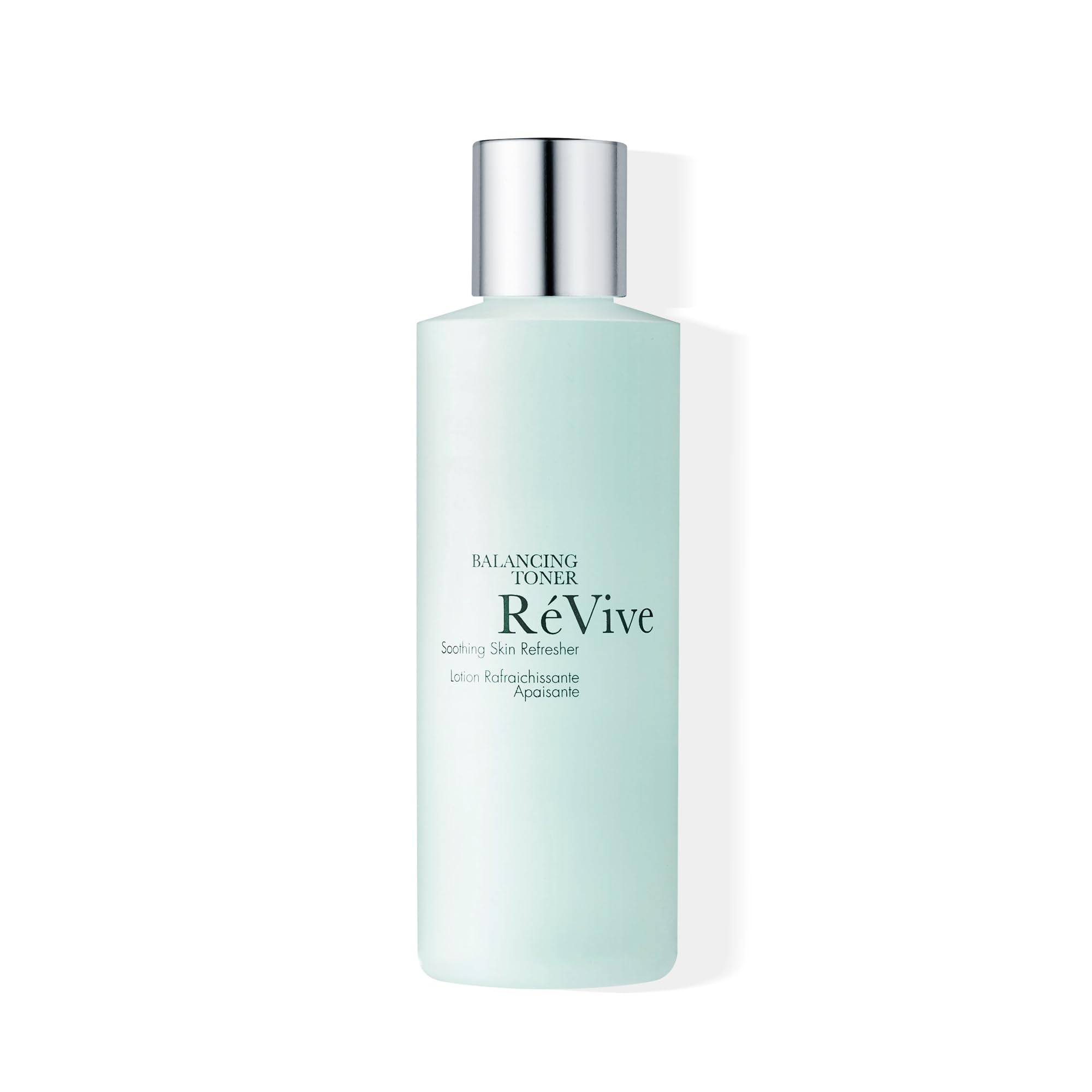 RéVive Balancing Toner bottle ready for gentle makeup removal and skin prep.